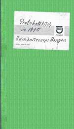 Protokollbuch des Tambourcorps Bengen ab 1970